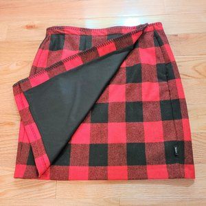 Woolrich red and black wrap skirt  size 4  NWOT